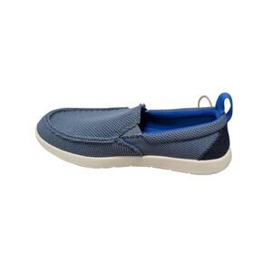 SANUK Kids casual, relaxed shoes, size Big Kids 3; Blue Canvas, NWOT